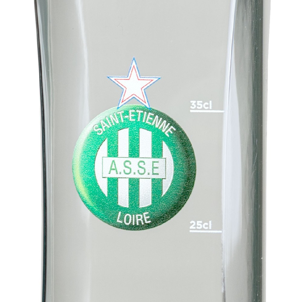 Bouteille marquée ASSE, club de Saint-Etienne Bouteille marquée ASSE, club de Saint-Etienne, une bouteille publicitaire