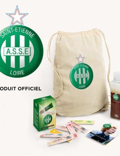 Bouteille personnalisée pour l'AS SaintEtienne, pour Smart Good Things